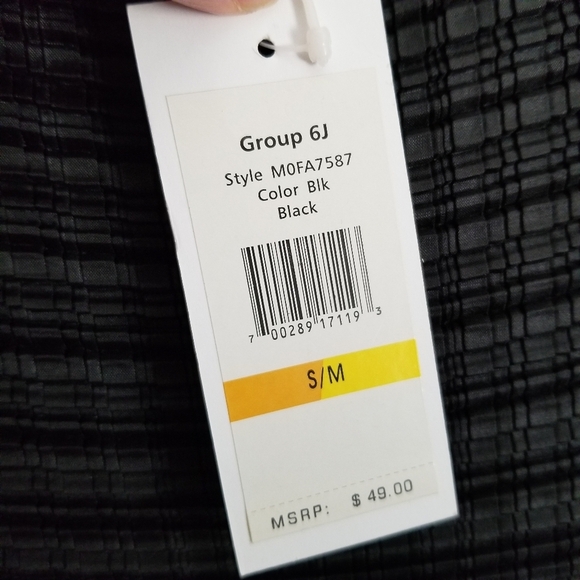 Calvin Klein Women's Top Size S/M Small Medium Black Sleeveless Textured Stretch - Picture 8 of 9